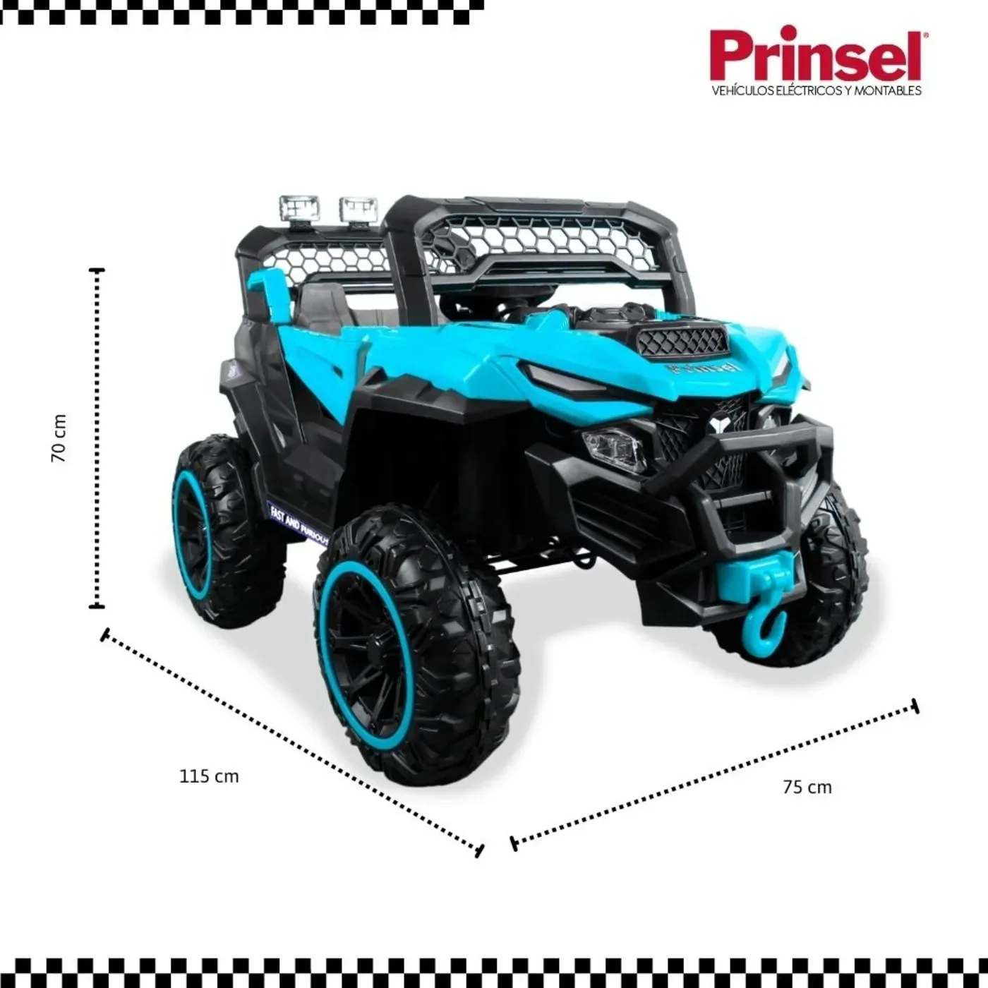 VEHICULO ELÉCTRICO XPLORE DLX BLUE 12V EMY8888BL PRINSEL - Image 6