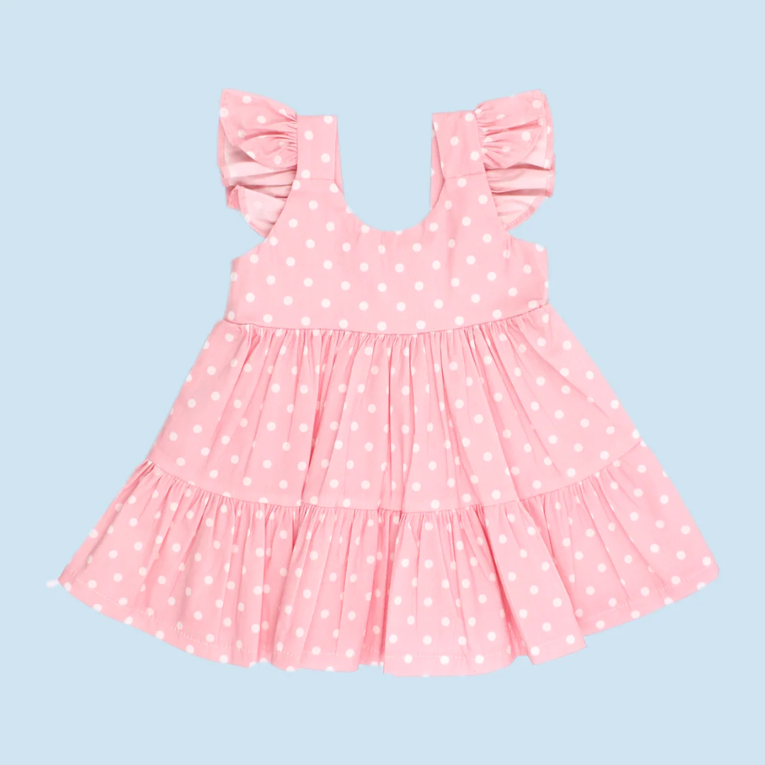 VESTIDO NIÑA 2028 PALO ROSA CRECIENDO BABY - Image 2